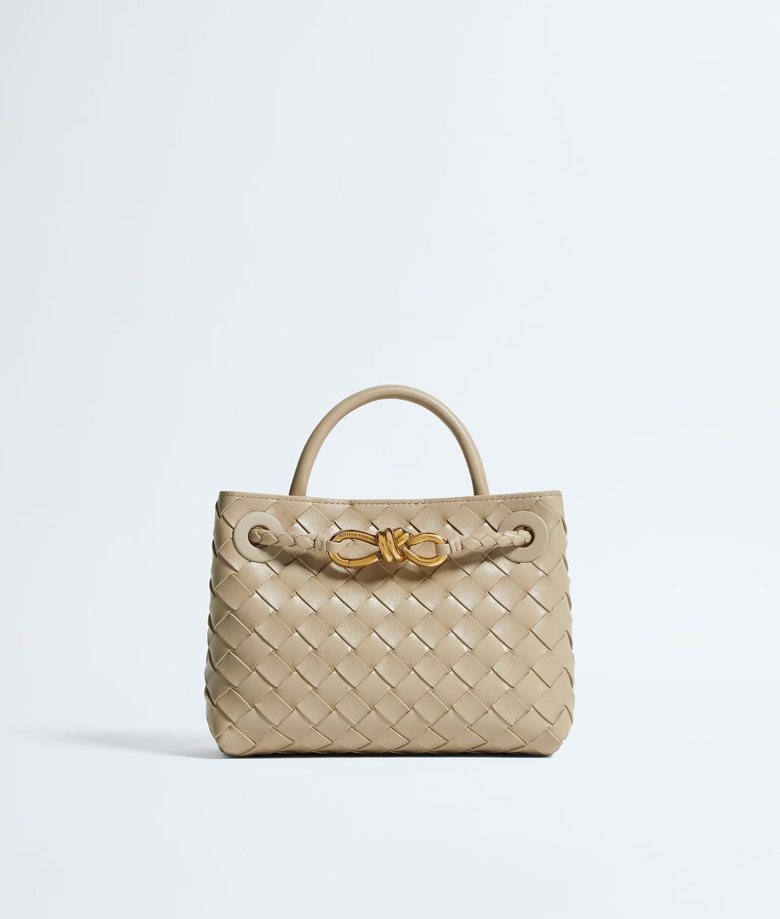 Bottega Veneta Mini Andiamo Ecru