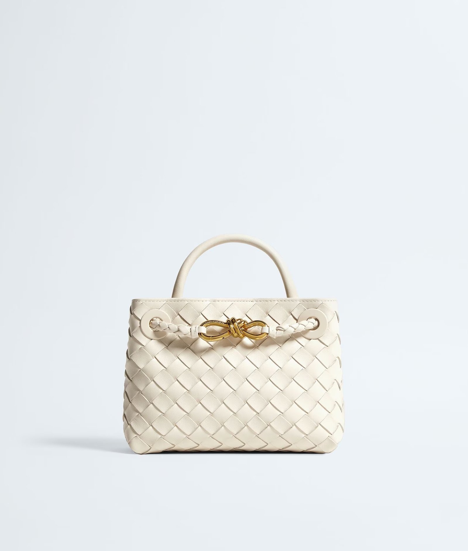 Bottega Veneta Mini Andiamo na tonalidade Sea Salt