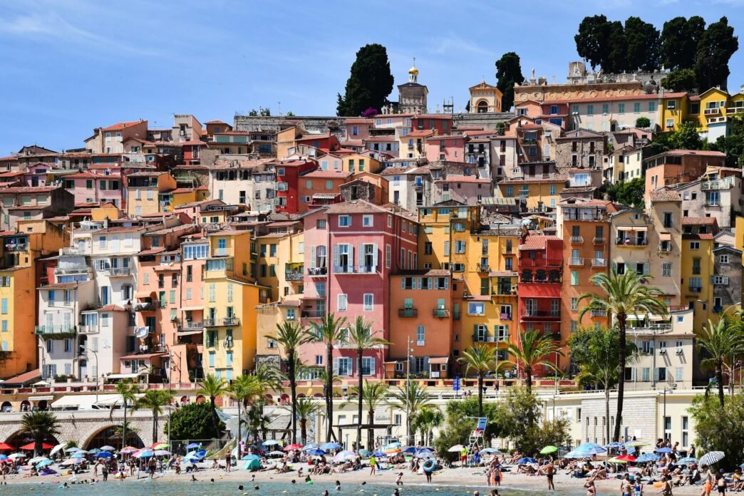 colorful houses of menton south of france