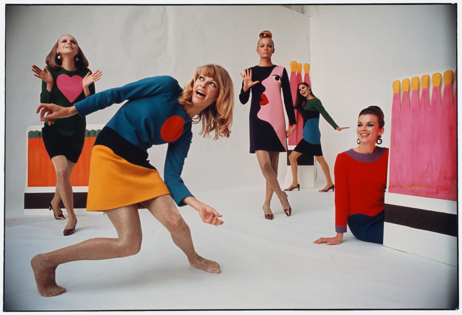 Vestidos cocktail Homage to Pop Art, coleção Outono/Inverno 1966