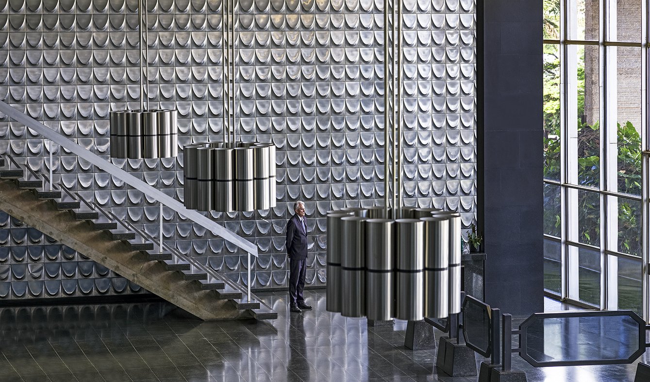 Interior de Brasília fotografado por Vincent Fournier, detalhes modernistas