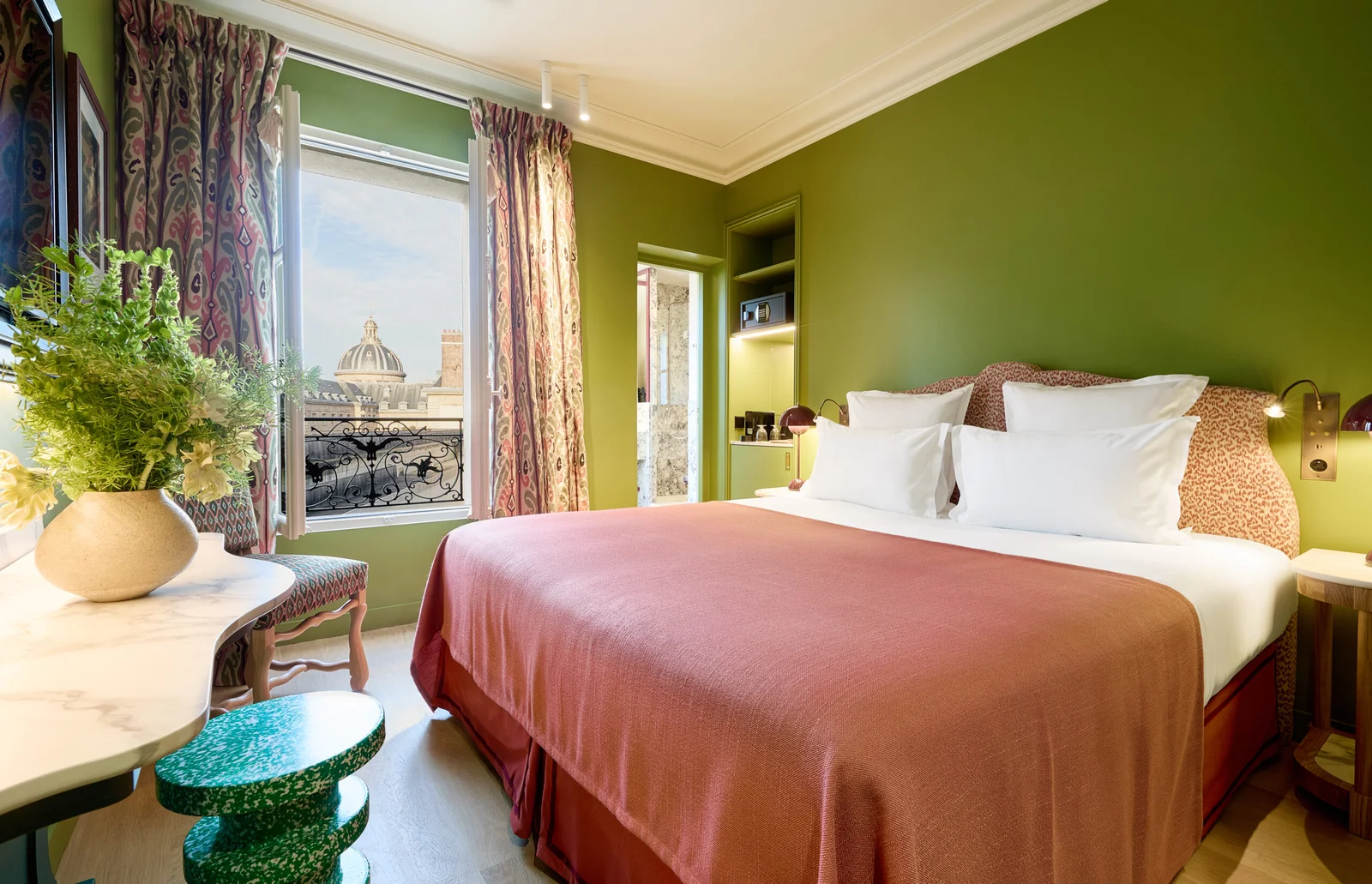 Quarto do Hôtel Prince de Conti, no 6º arrondissement de Paris