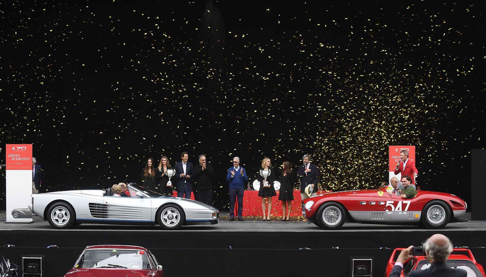 Ferrari em celebração de aniversário de marca