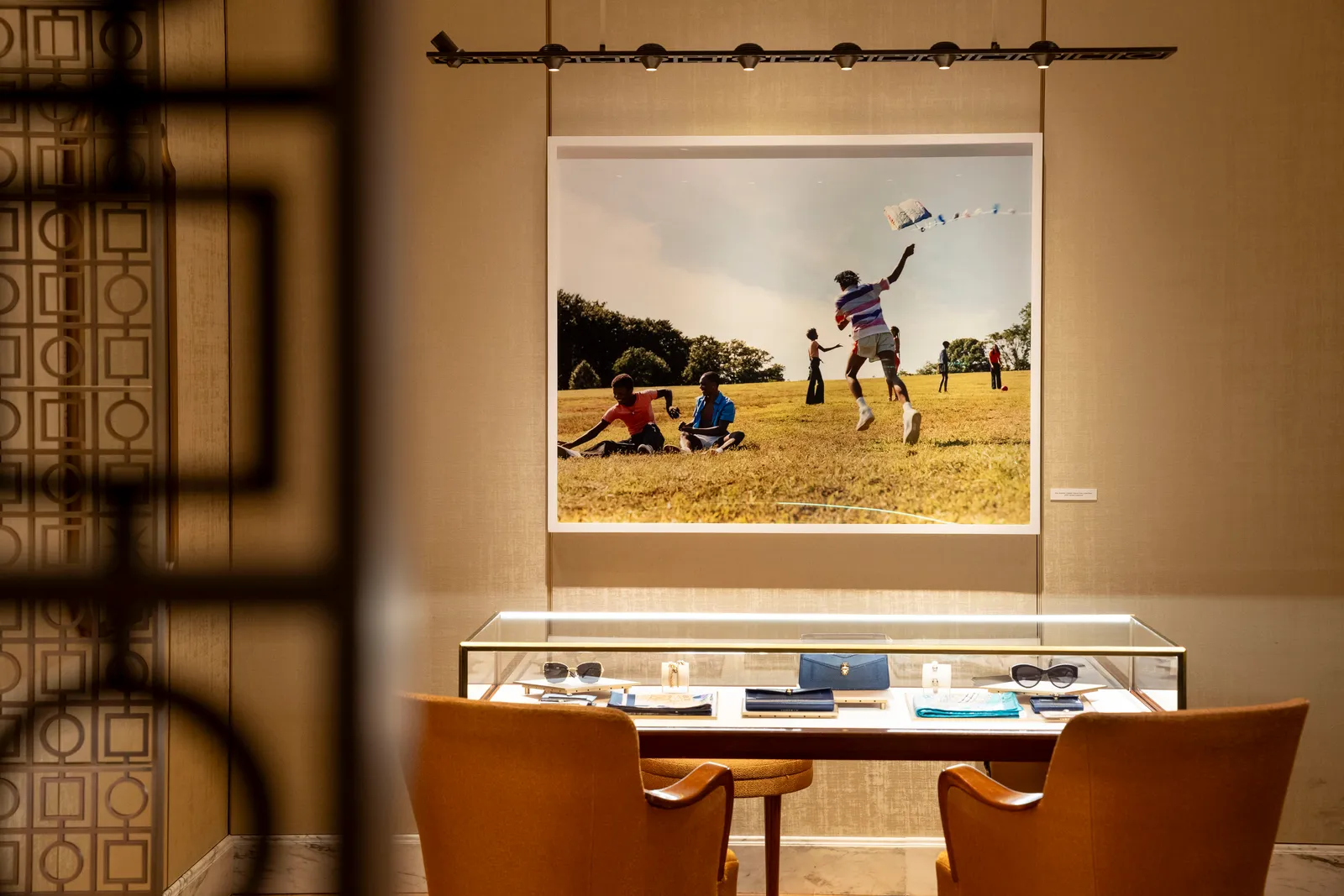 Instalação artística na loja da Bulgari em Roma