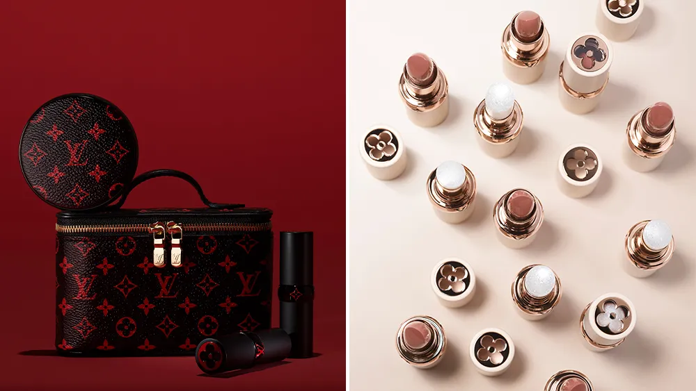 Embalagens das coleções Monogram Dune e Monogram Infrarouge da Louis Vuitton
