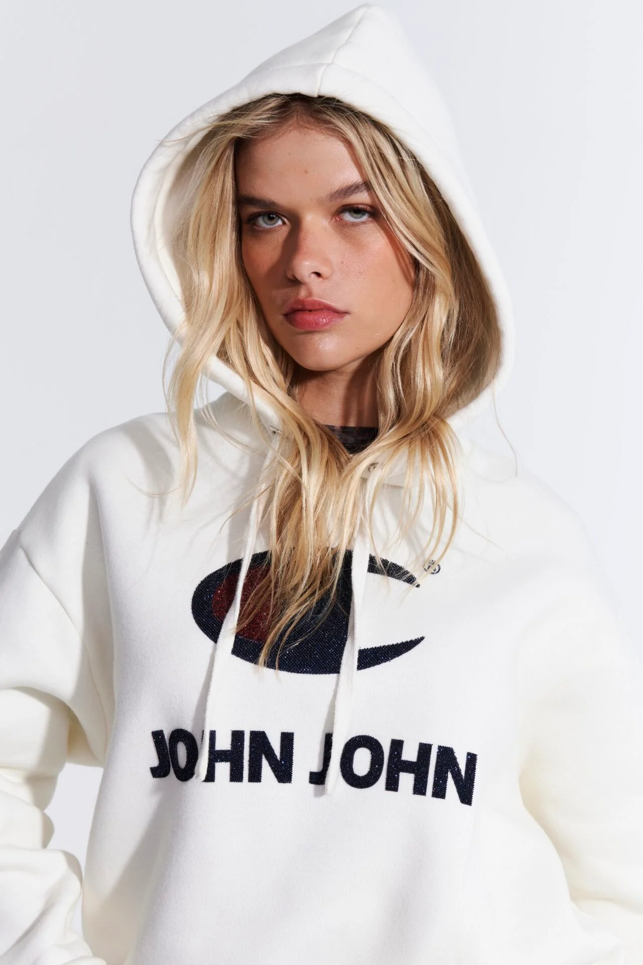 Moletom off white da collab JOHN JOHN x Champion