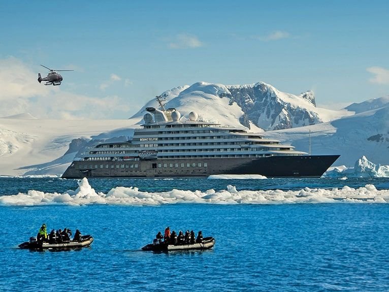 Paisagem da Península Antártica