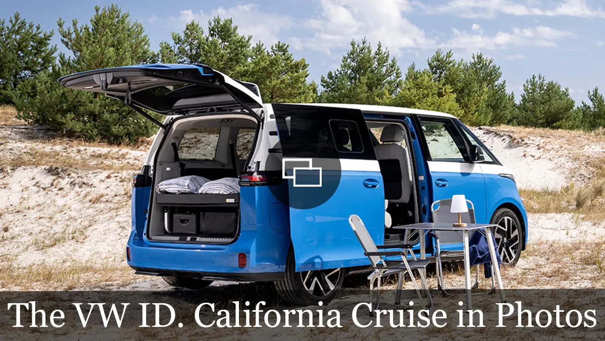 Volkswagen ID. California Cruise fotografado em diferentes ângulos
