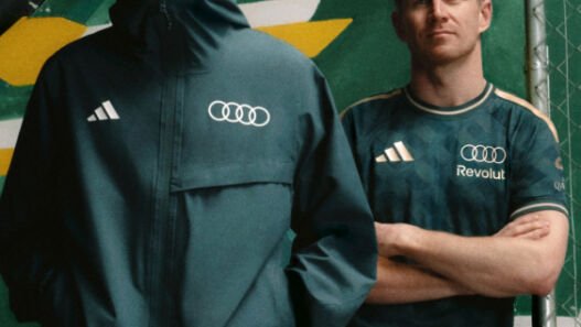 Pilotos da Audi Revolut F1 Team com peças da coleção Sampa Soul, da adidas