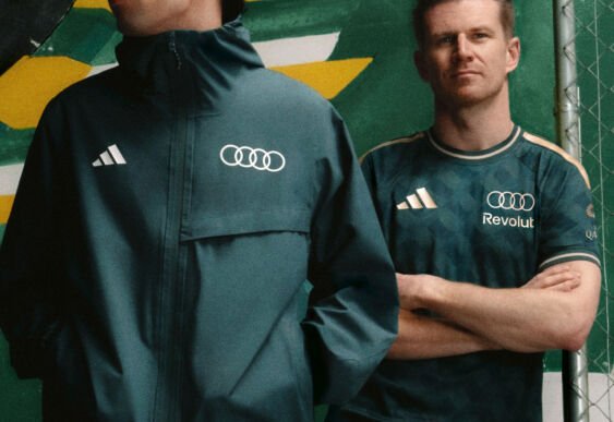 Pilotos da Audi Revolut F1 Team com peças da coleção Sampa Soul, da adidas
