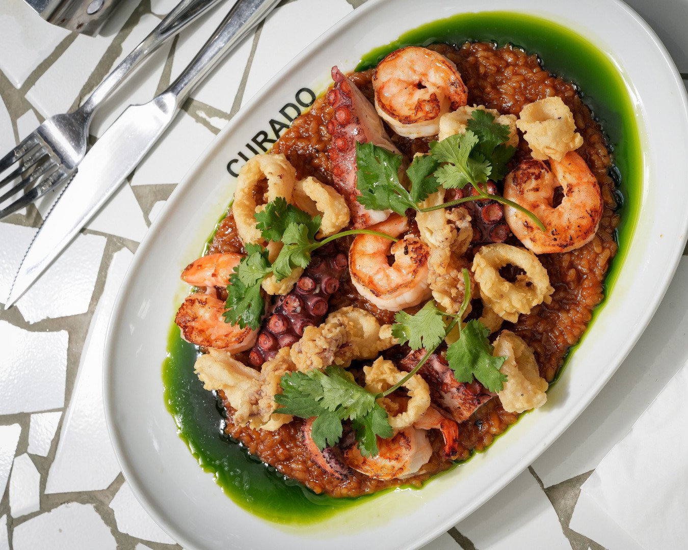 Arroz de Frutos do Mar, Curado