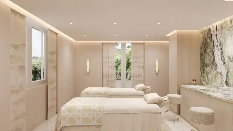 Sala de tratamento do Dior Spa Copacabana Palace