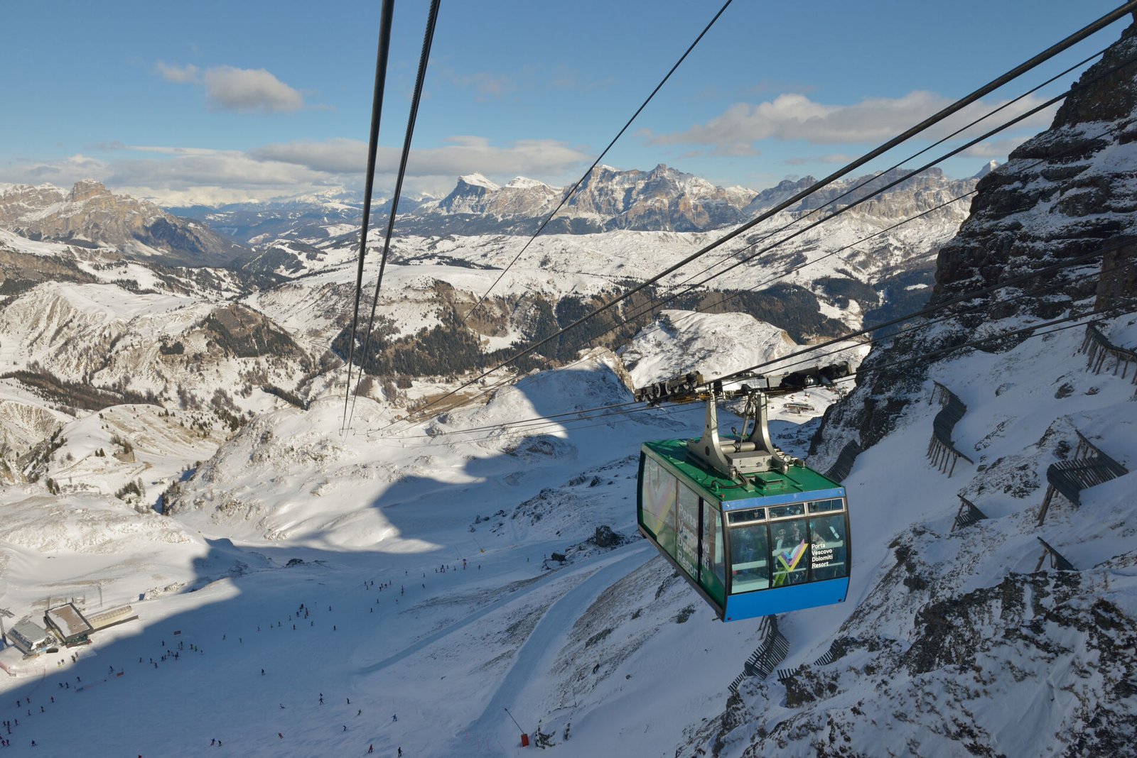 Teleférico de Arabba a Porta Vescovo, Dolomitas