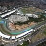 Público e carros no Grande Prêmio de São Paulo de Fórmula 1, em Interlagos