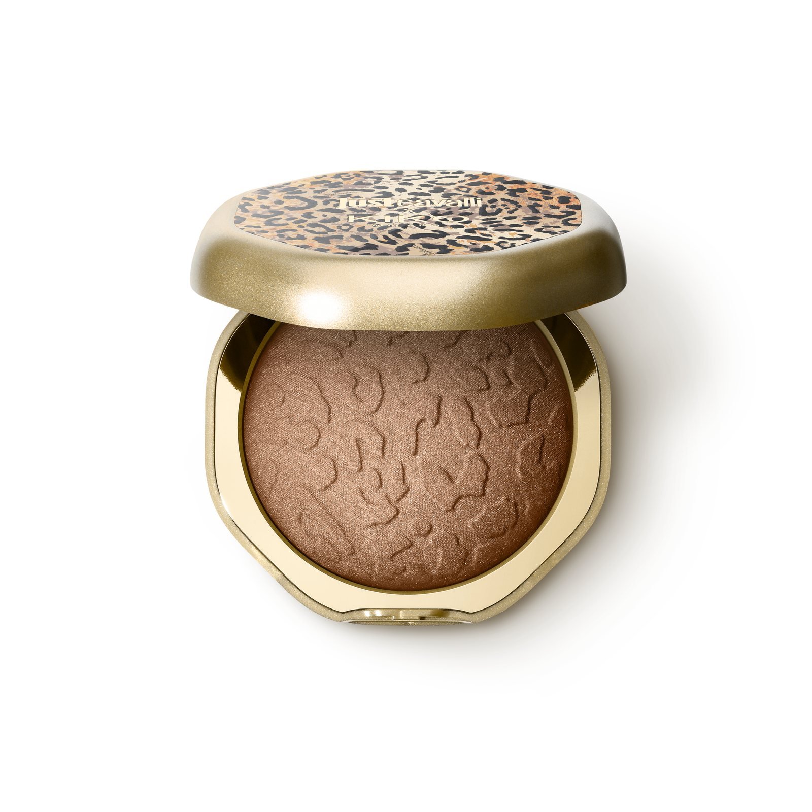 Party Glam Lumi-Bronzer com estojo de tampa em estampa de leopardo