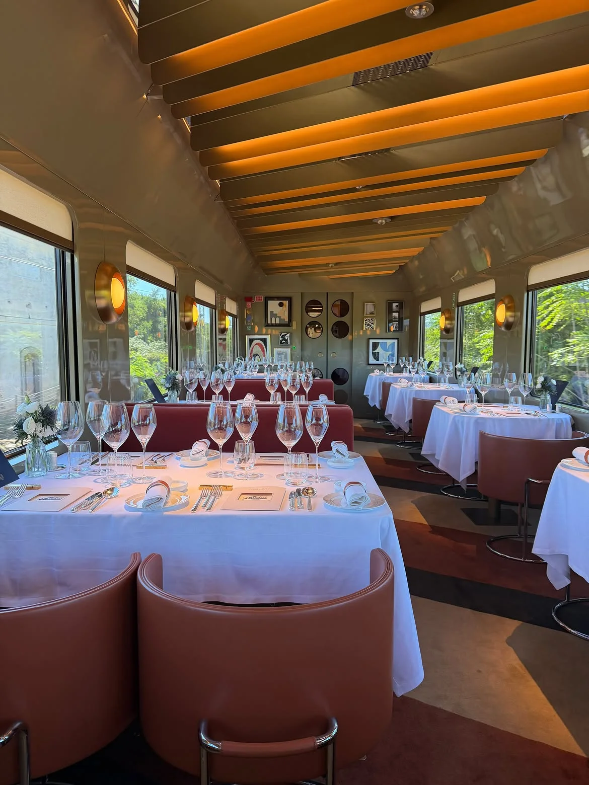 Vagão-restaurante do La Dolce Vita Orient Express