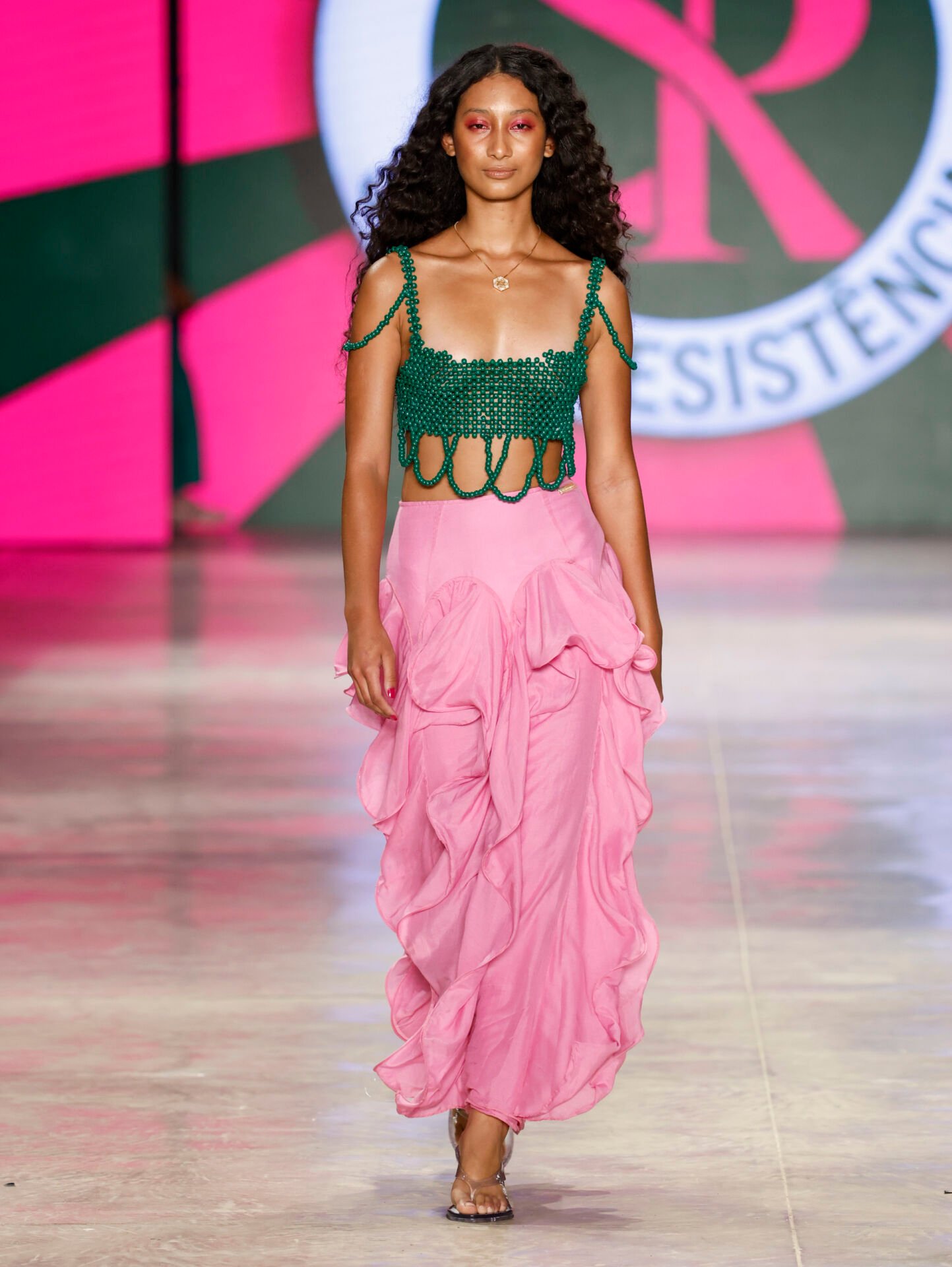 Look 9 da coleção Otelo Brasileiro, Santa Resistência, SPFW N61
