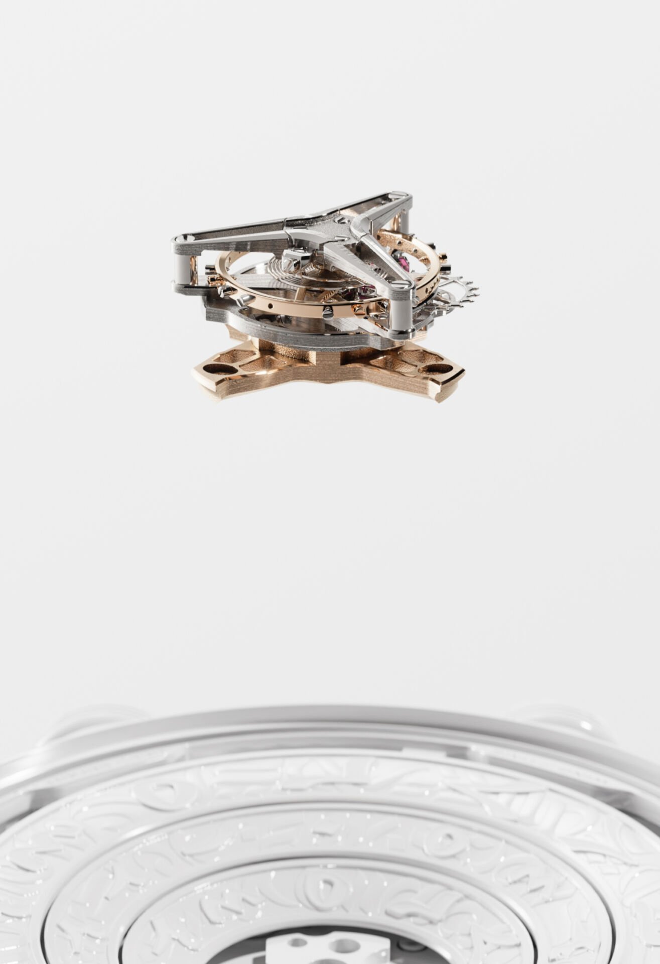 Detalhe do mecanismo de tourbillon da Vanguart