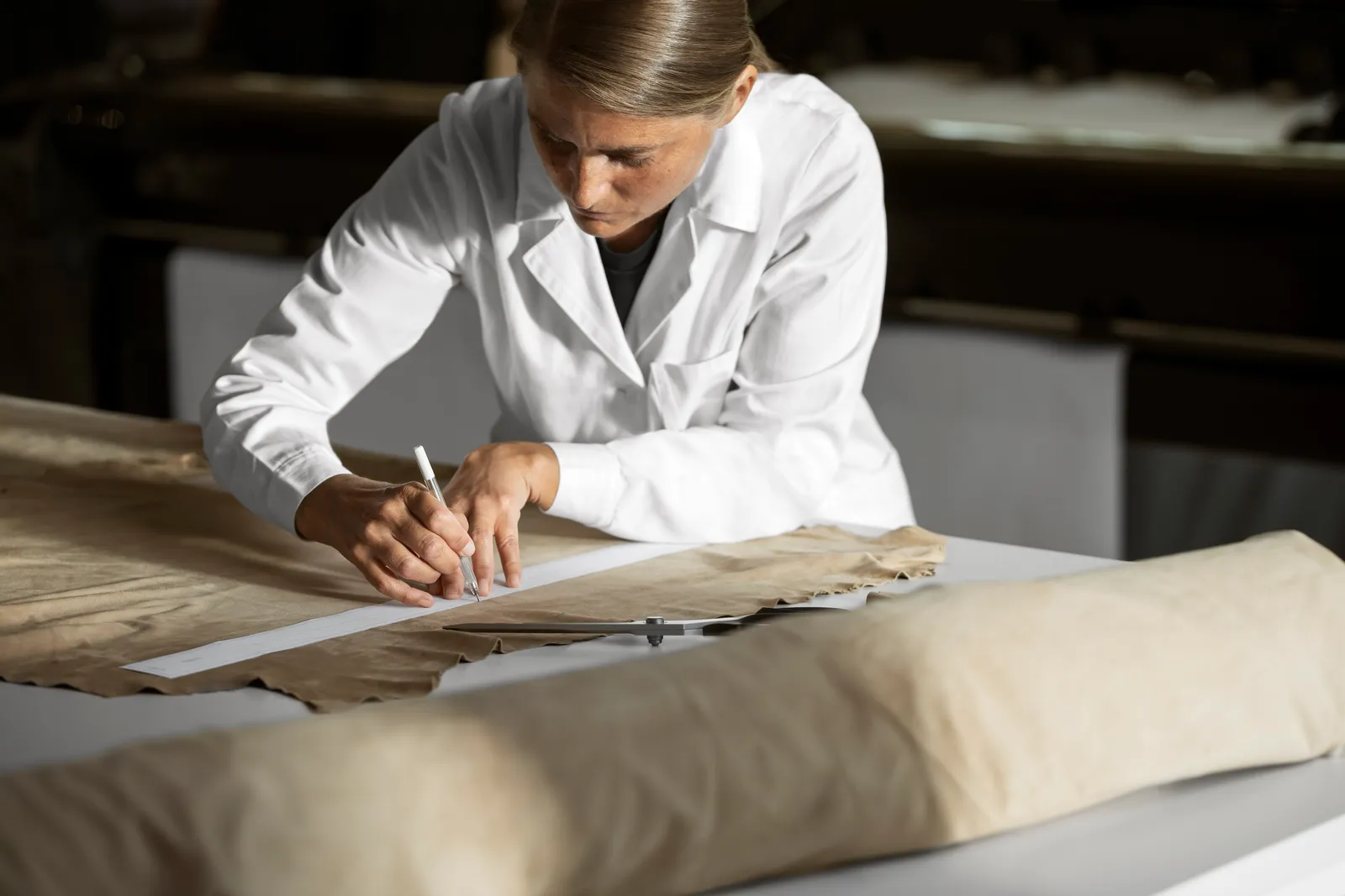 Interior da nova fábrica de malharia da Loro Piana em Ghemme