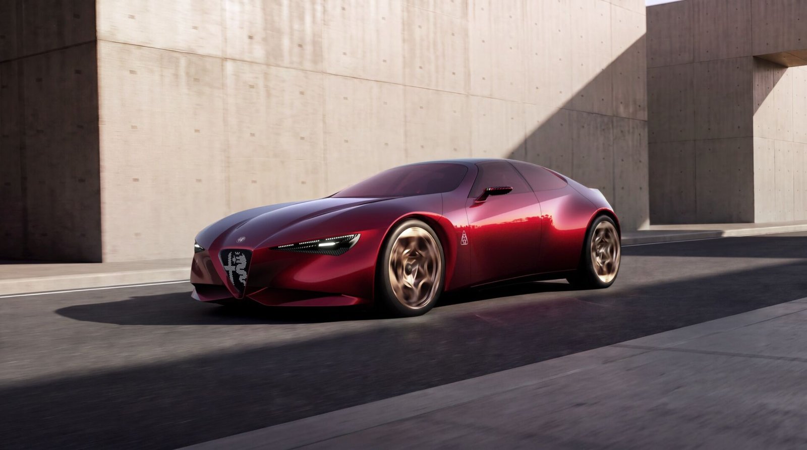 Alfa Romeo Cuorerosso visto de frente