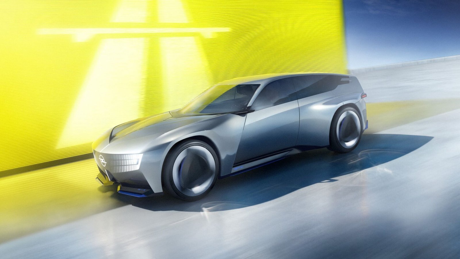 Opel STX Concept visto de frente em estúdio