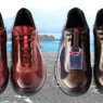 Tênis Prada America's Cup nas versões Teak/Blue e Cacao/Bordeaux