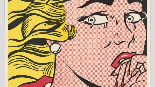 Obra de Roy Lichtenstein na exposição Like New, no Whitney Museum