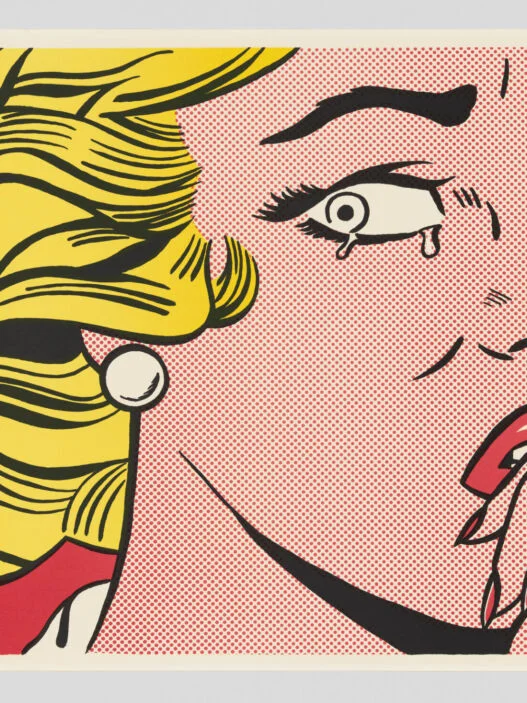 Obra de Roy Lichtenstein na exposição Like New, no Whitney Museum