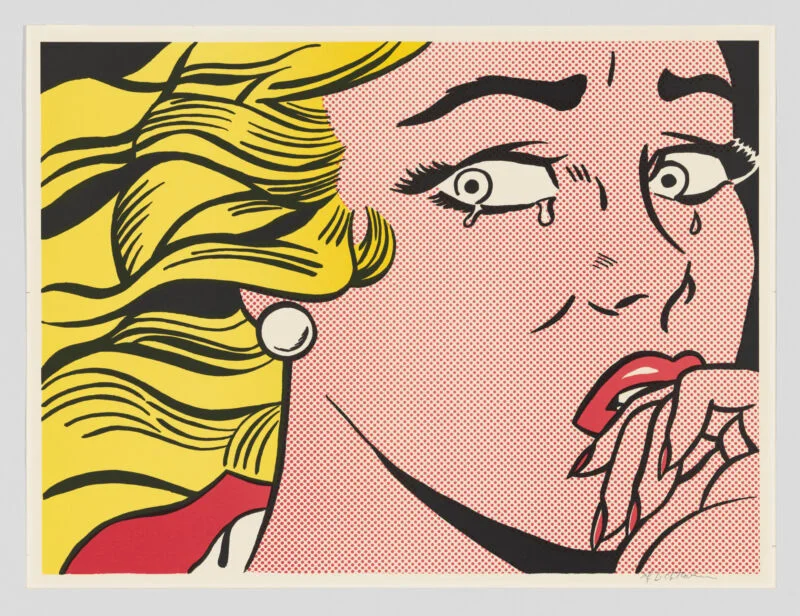 Obra de Roy Lichtenstein na exposição Like New, no Whitney Museum