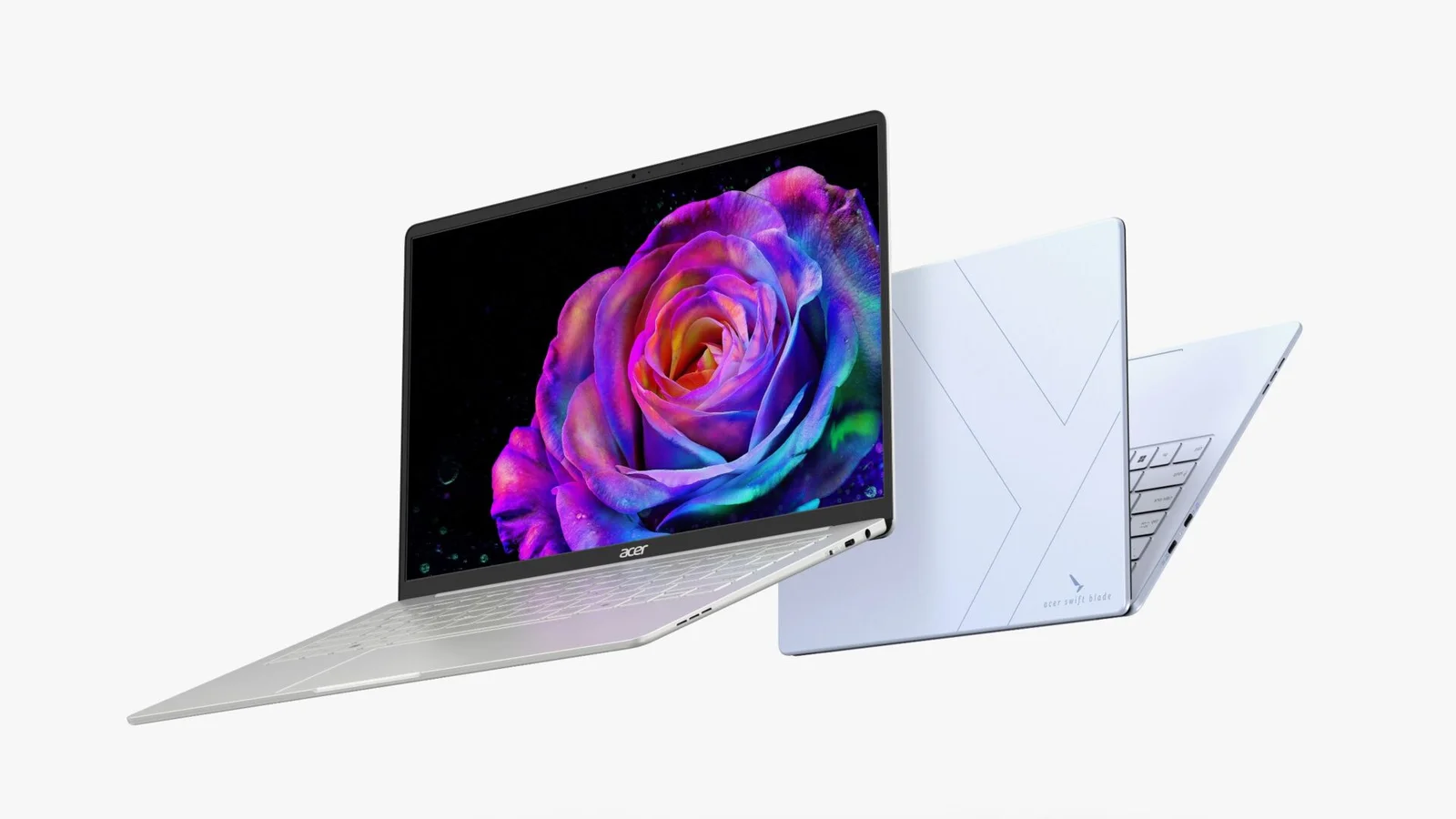 Vista lateral do notebook Acer Swift Blade 14