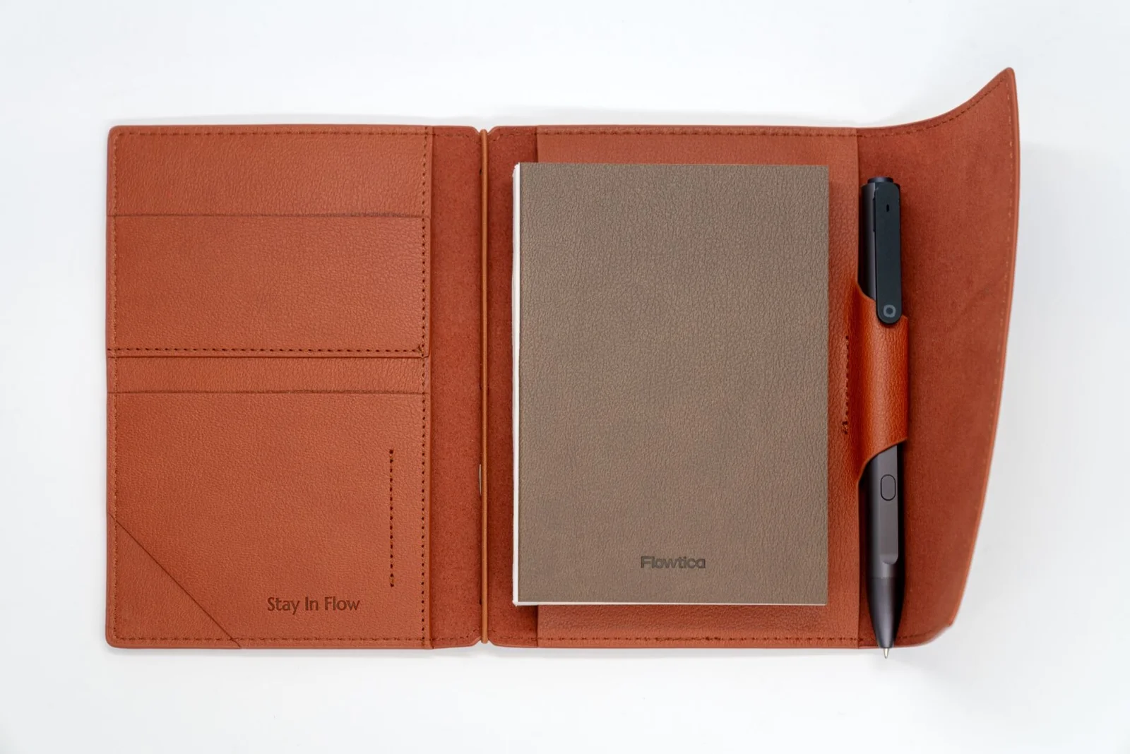 Kit de campo Flowtica com caneta e caderno Folio