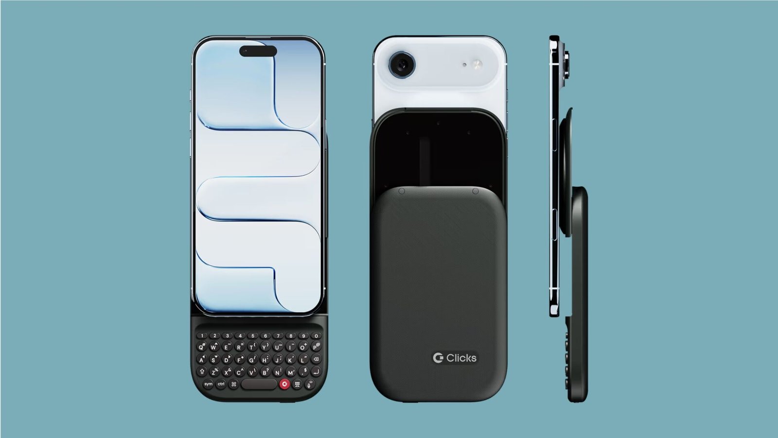 Detalhe das teclas minúsculas do Clicks Power Keyboard