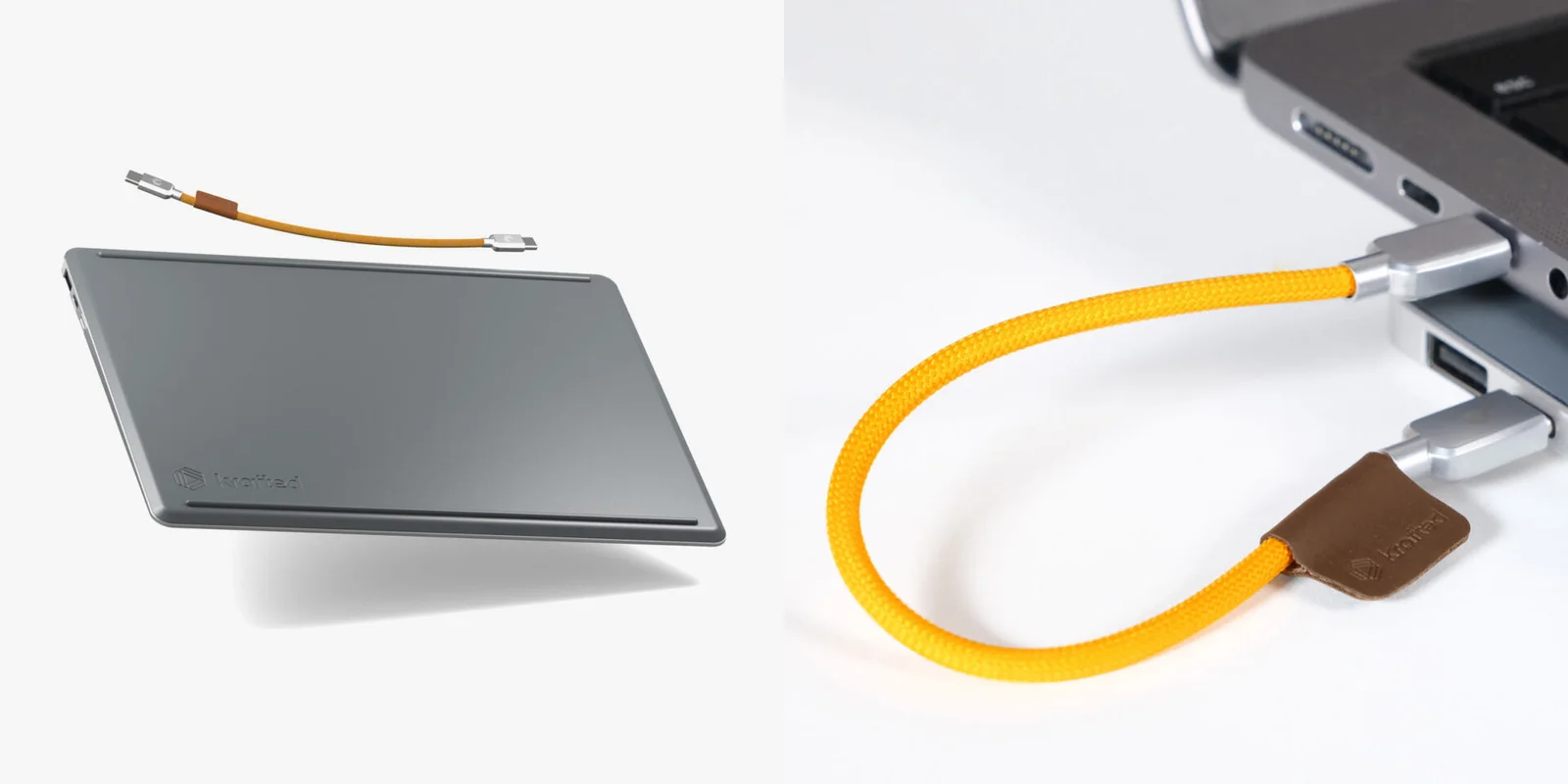 Detalhe das entradas USB do Krafted Edge